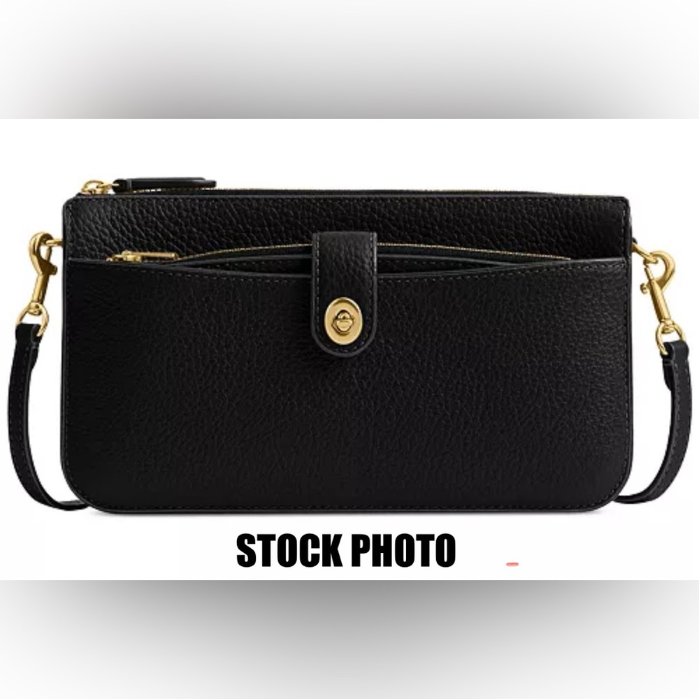 COACH Bella Polished Pebble Leather w/Detachable Wallet - Picture 7 of 7